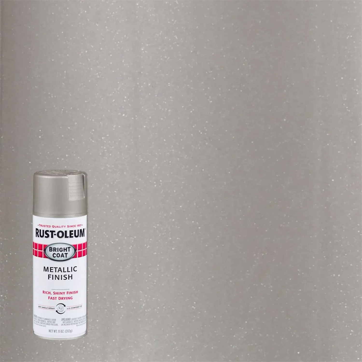 Rust-Oleum Bright Coat Aluminum Metallic Finish Spray Paint, 11 oz.