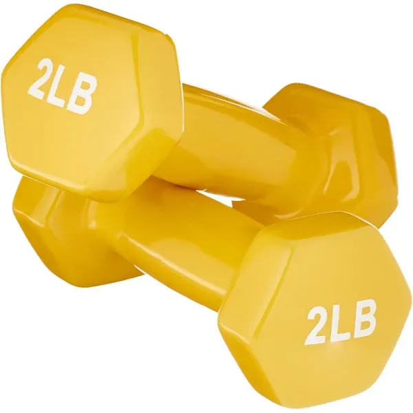 Amazon Basics Vinyl Coated Dumbbell Hand Weights