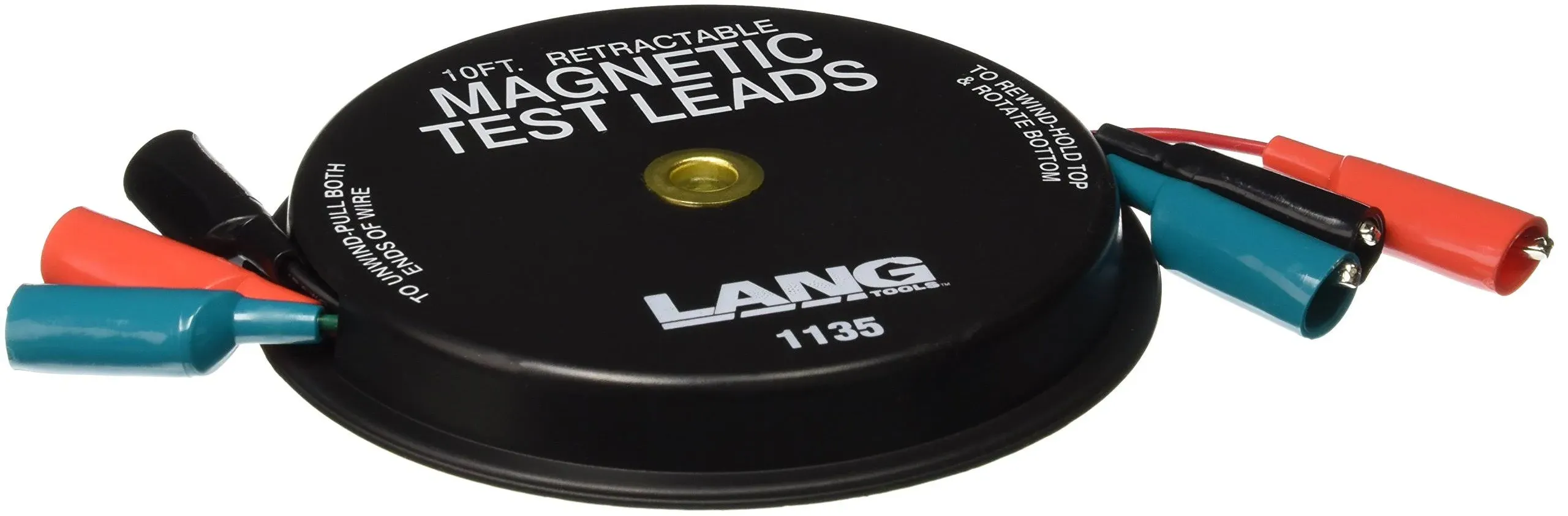 Lang Tools 1135 3 x 10&#039; Magnetic Retractable Test Leads