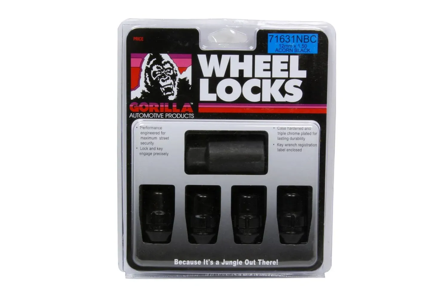 Gorilla Automotive 71631nbc Acorn Black Chrome Wheel Locks (12mm x...