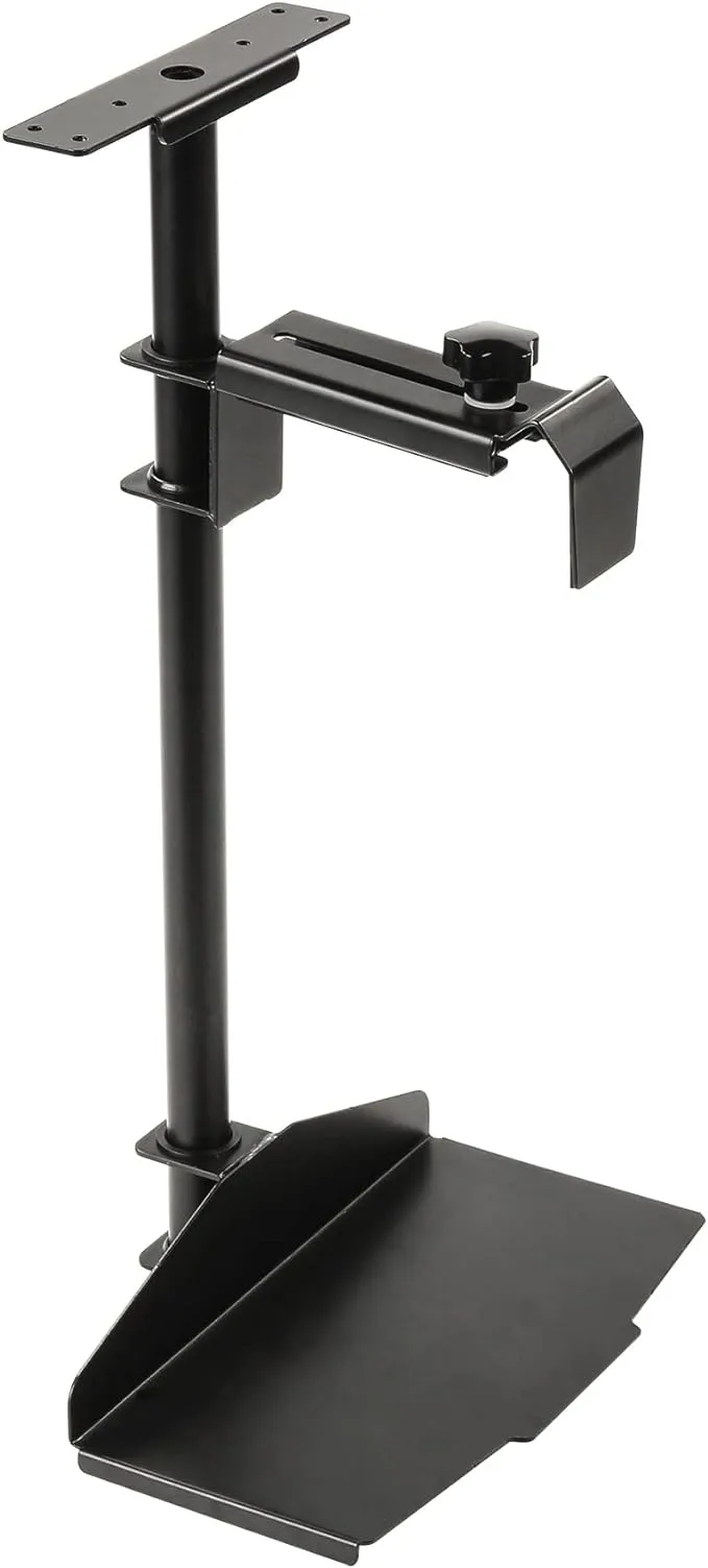 EUREKA ERGONOMIC CPU Holder Under Desk Mount, Computer Tower Holder 360° Swivel Height & Width Adjustable, Holds up to 44 lbs, Fits Most Computer Tower, Black