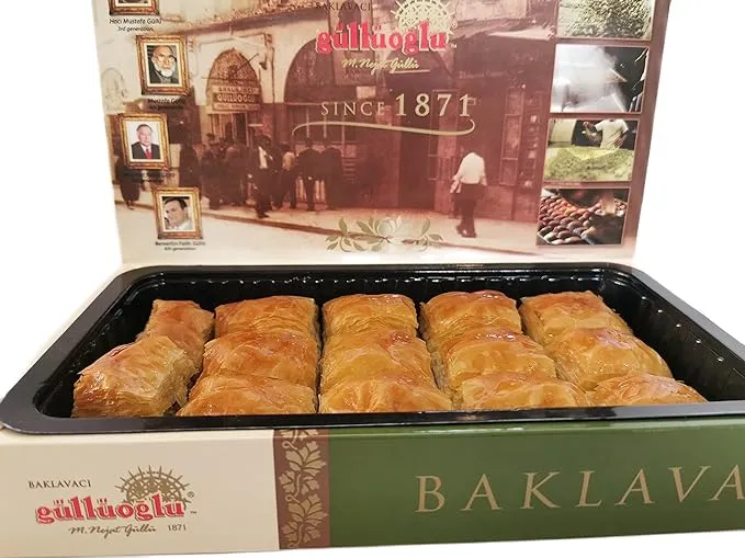 Gulluoglu's Famous Turkish Pistachio Baklava 56 Pieces (4.4 LB-2000 GR)