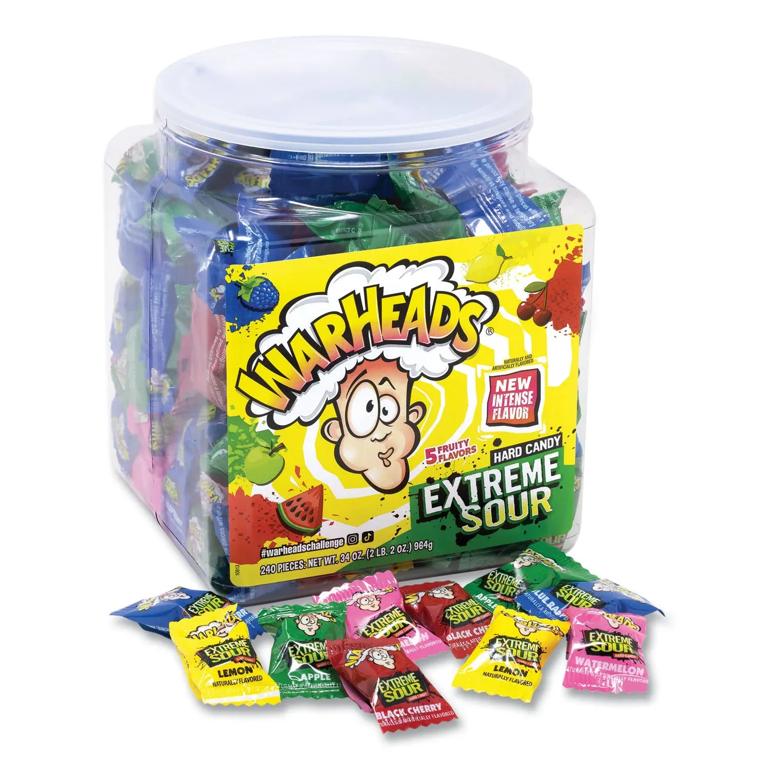 Warheads Changemaker Assorted Candy 240ct Tub