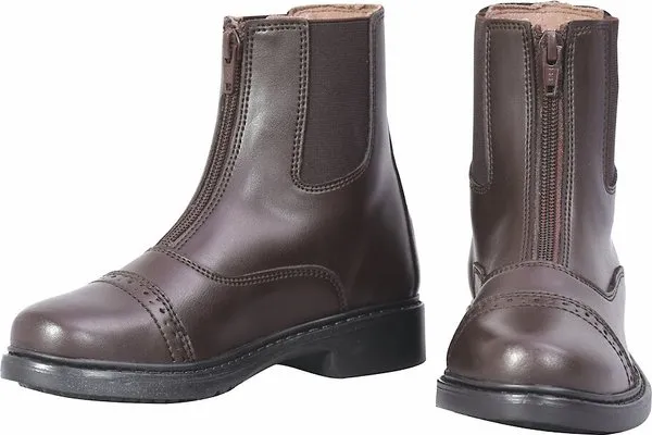 "TuffRider Kid's Front-zip Paddock Boots 3 Mocha"