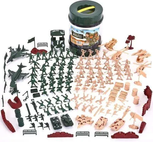 Military Air Force Navy Deluxe Action Figures Army Men Soldiers Playset with ...