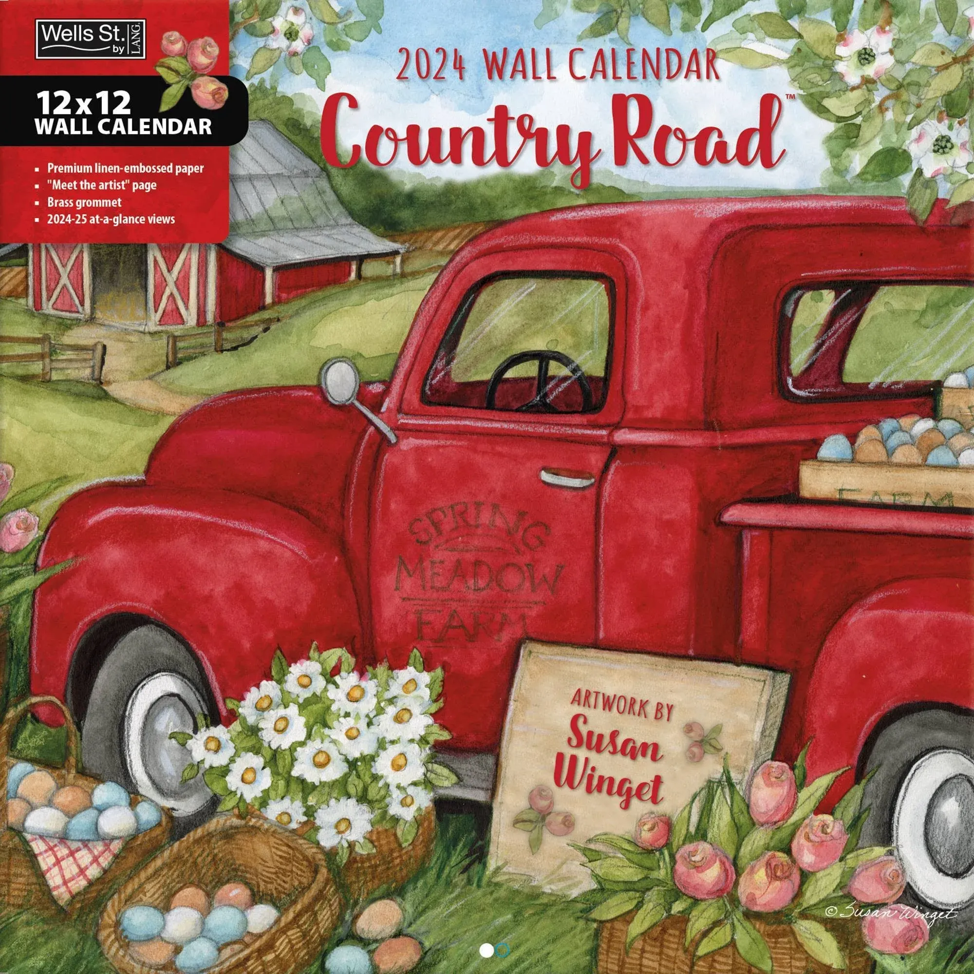 Lang Country Road 2024 Wall Calendar