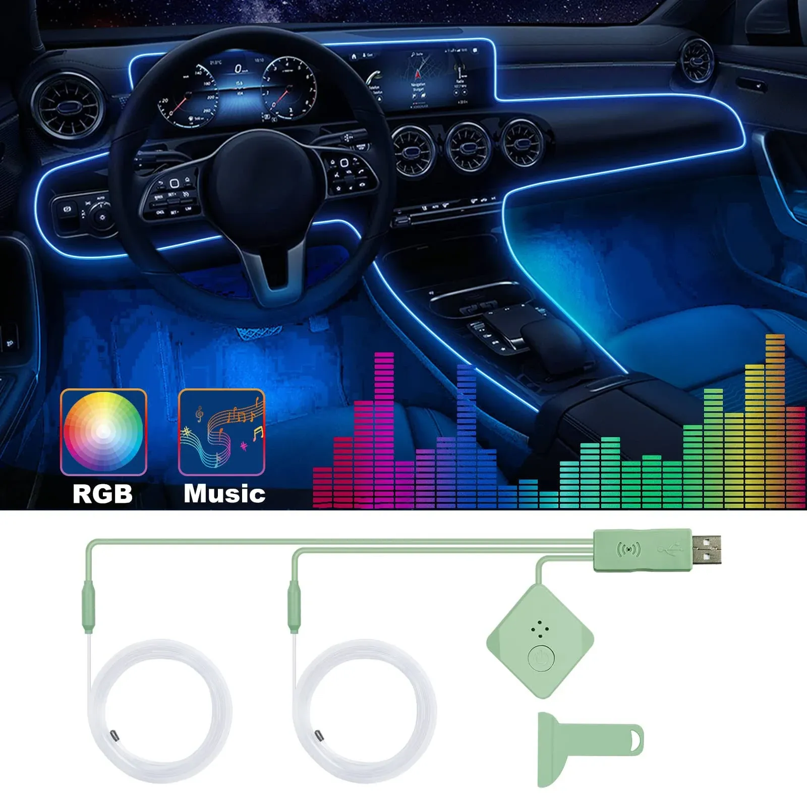 Fimker Car LED Strip Lights