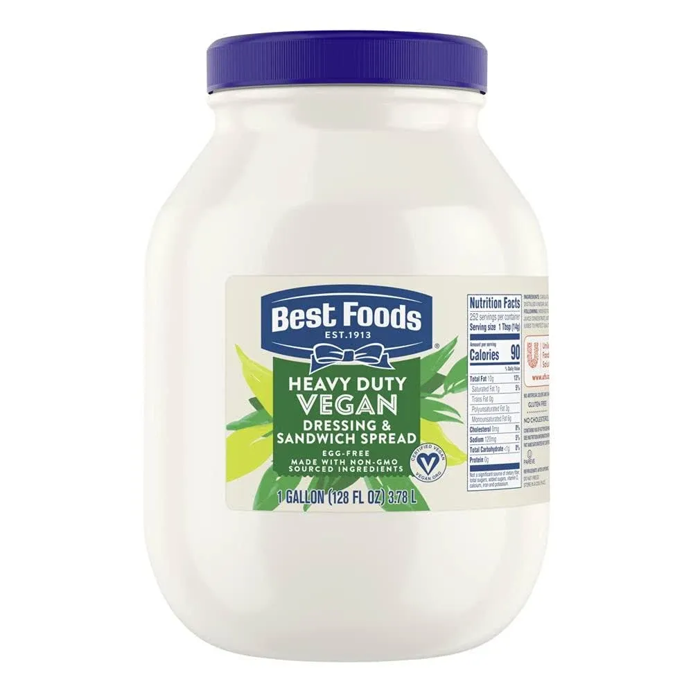 Best Foods 1 Gallon Vegan Mayonnaise Spread