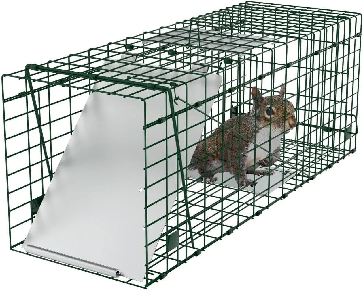 OxGord Live Animal Trap 32" x 12" x 12" Catch Release Humane Rodent Cage for