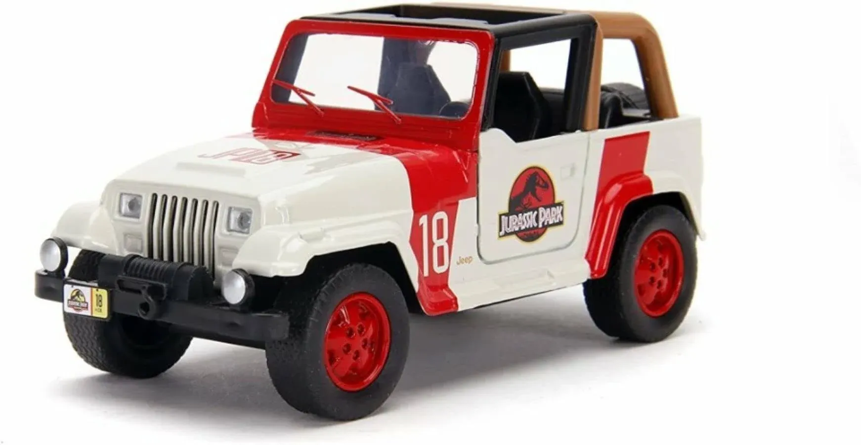 Jada Toys Jurassic World 1:32 Jeep Wrangler Die-cast Car, Toys for Kids and Adults