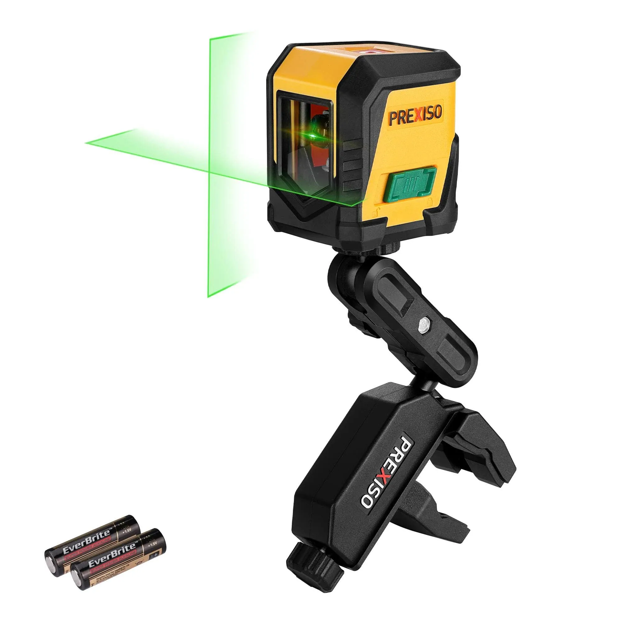 PREXISO Laser Level, 65ft Self Leveling Cross Line Laser Level, Green Line ...