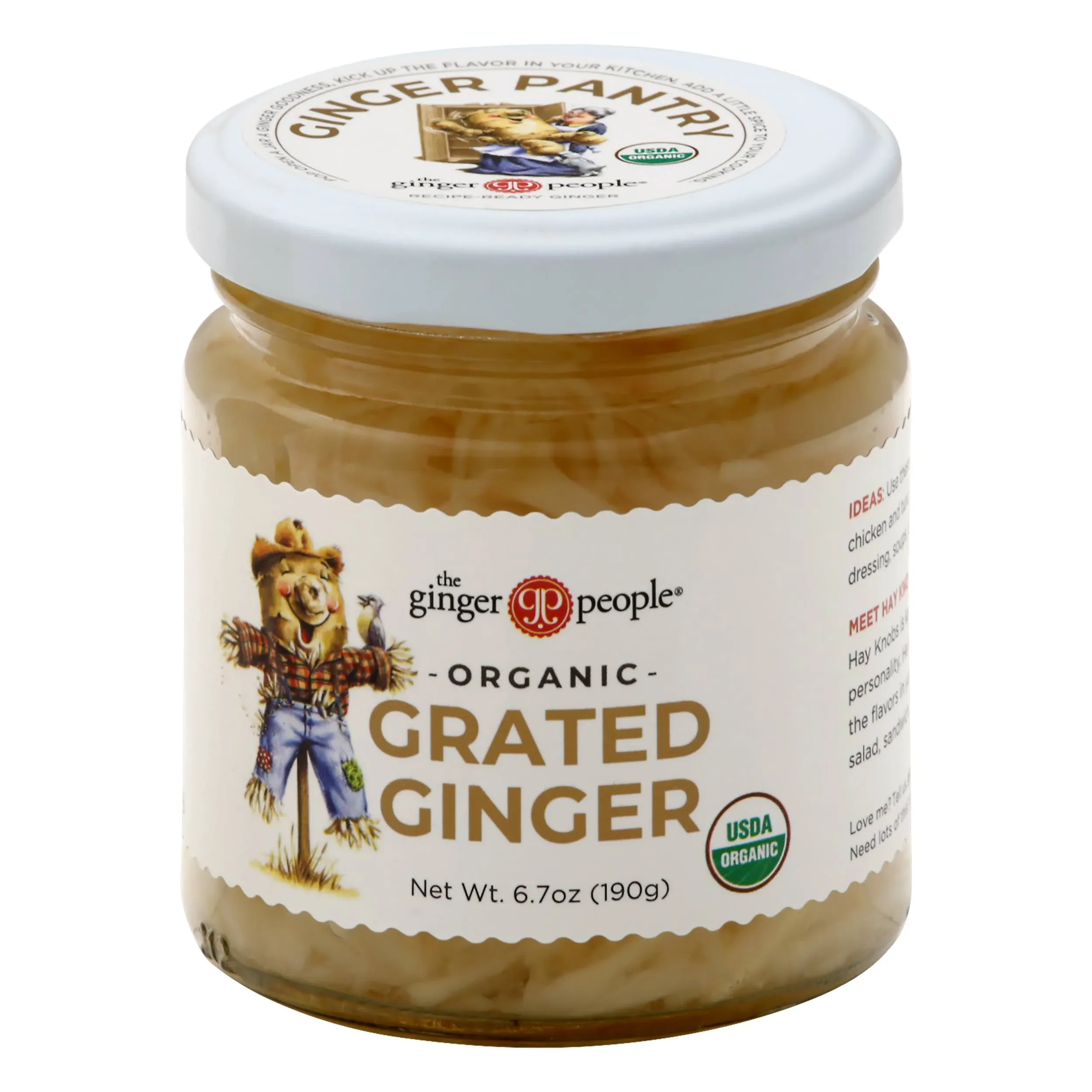 The Ginger People Organic Grated Ginger, No Artificial Ingredients, 6.7 oz