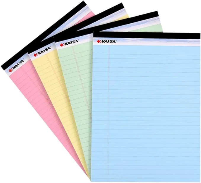 Kaisa Colored Legal Pad Writing Pads