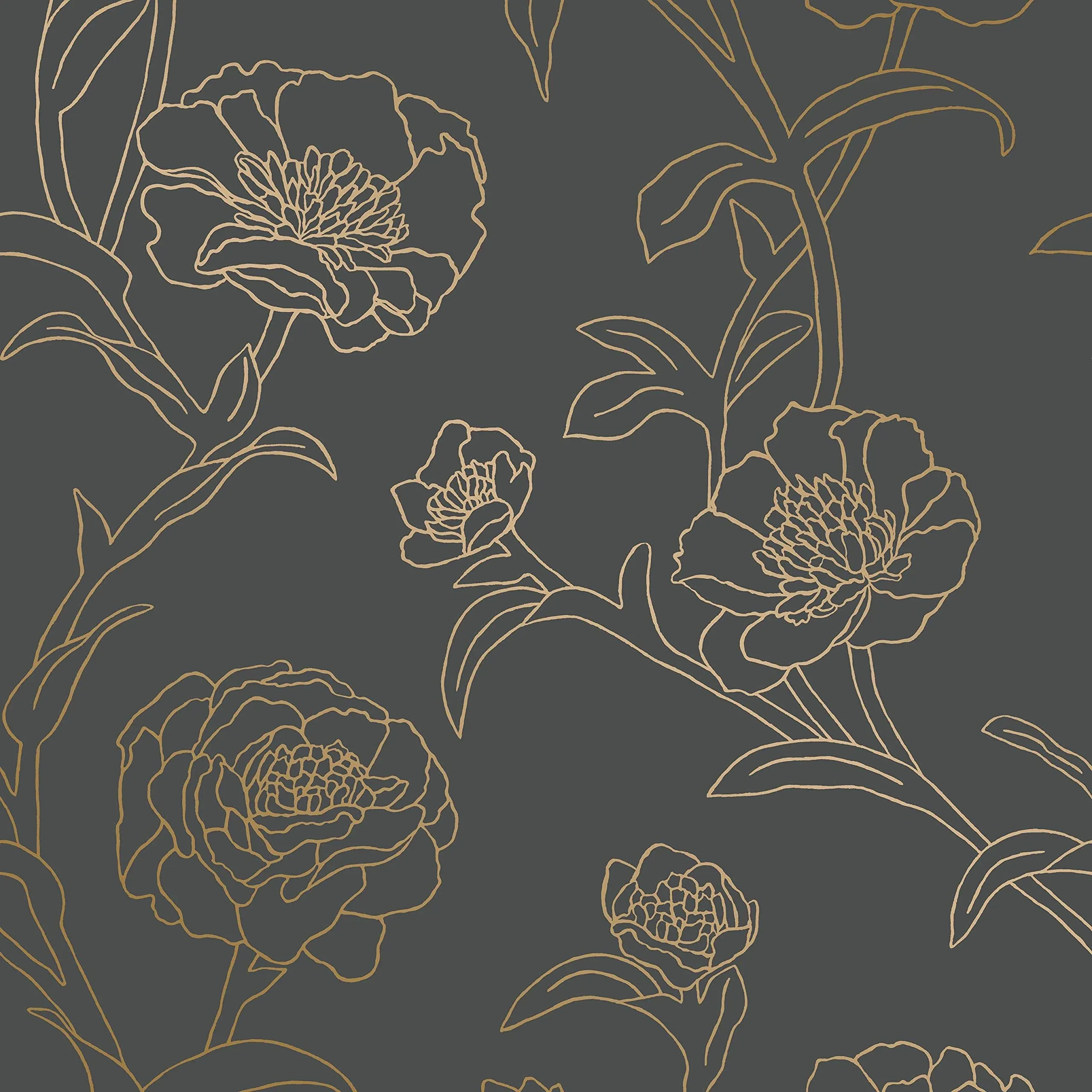 Tempaper & Co. Peonies Peel and Stick Wallpaper