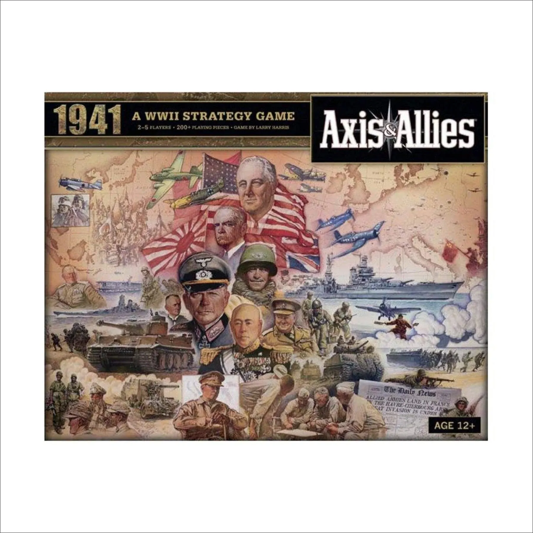 Avalon Hill Axis and Allies 1941 Board Game,5 players, Multicolor, 5 players