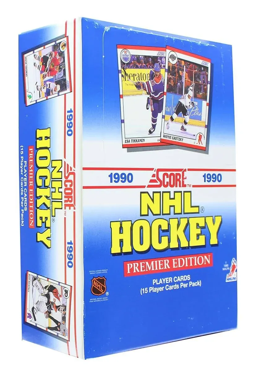 Score 1990 NHL Hockey Card Box Premier Edition 36 Sealed Packs 540 Trading Cards