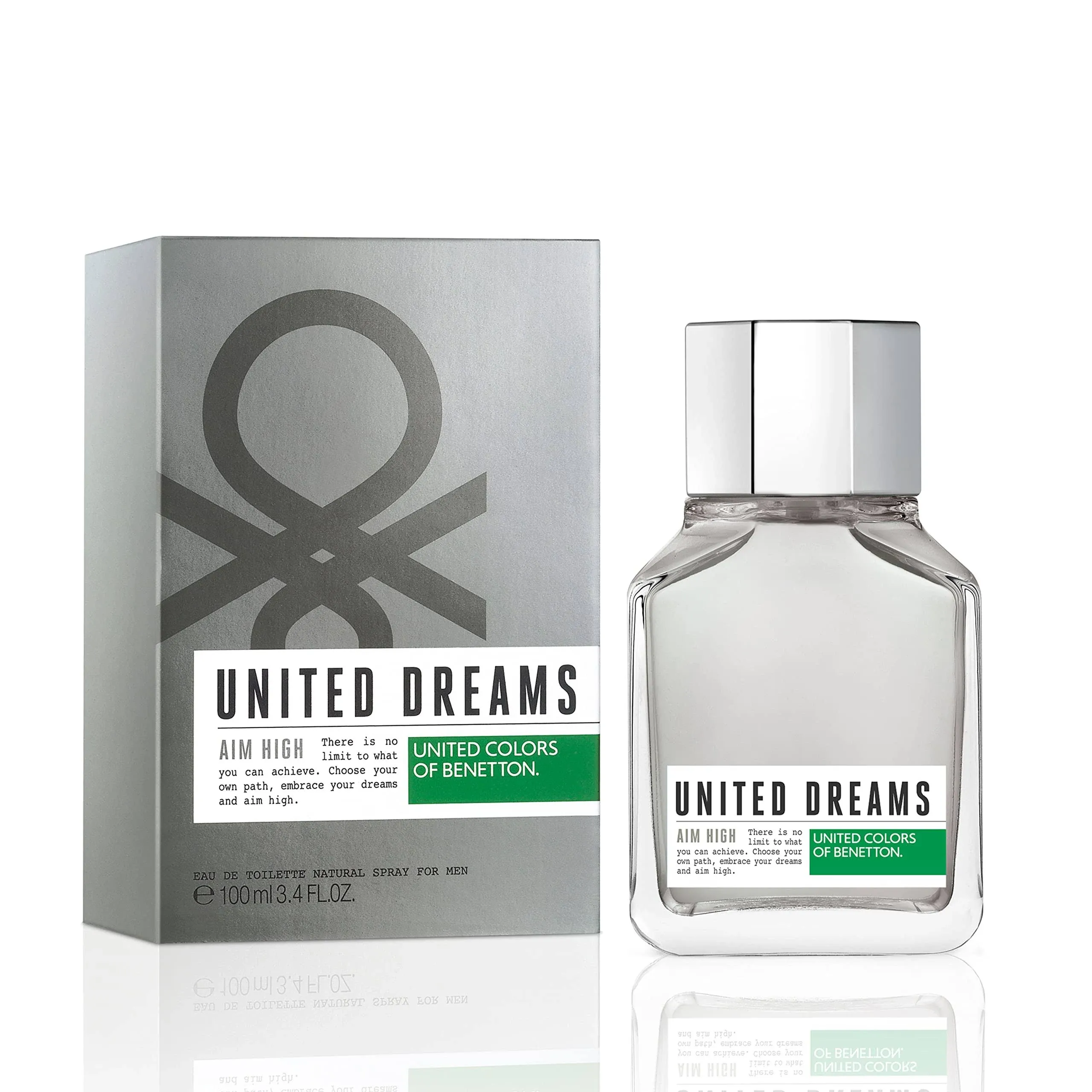 United Dreams Aim High by Benetton Eau de Toilette Spray 3.4 oz (Men)