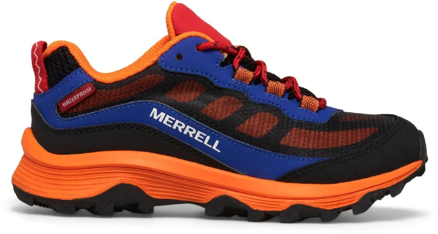 Merrell Moab Speed Low Waterproof Hiking Shoes Blue 12 Kids