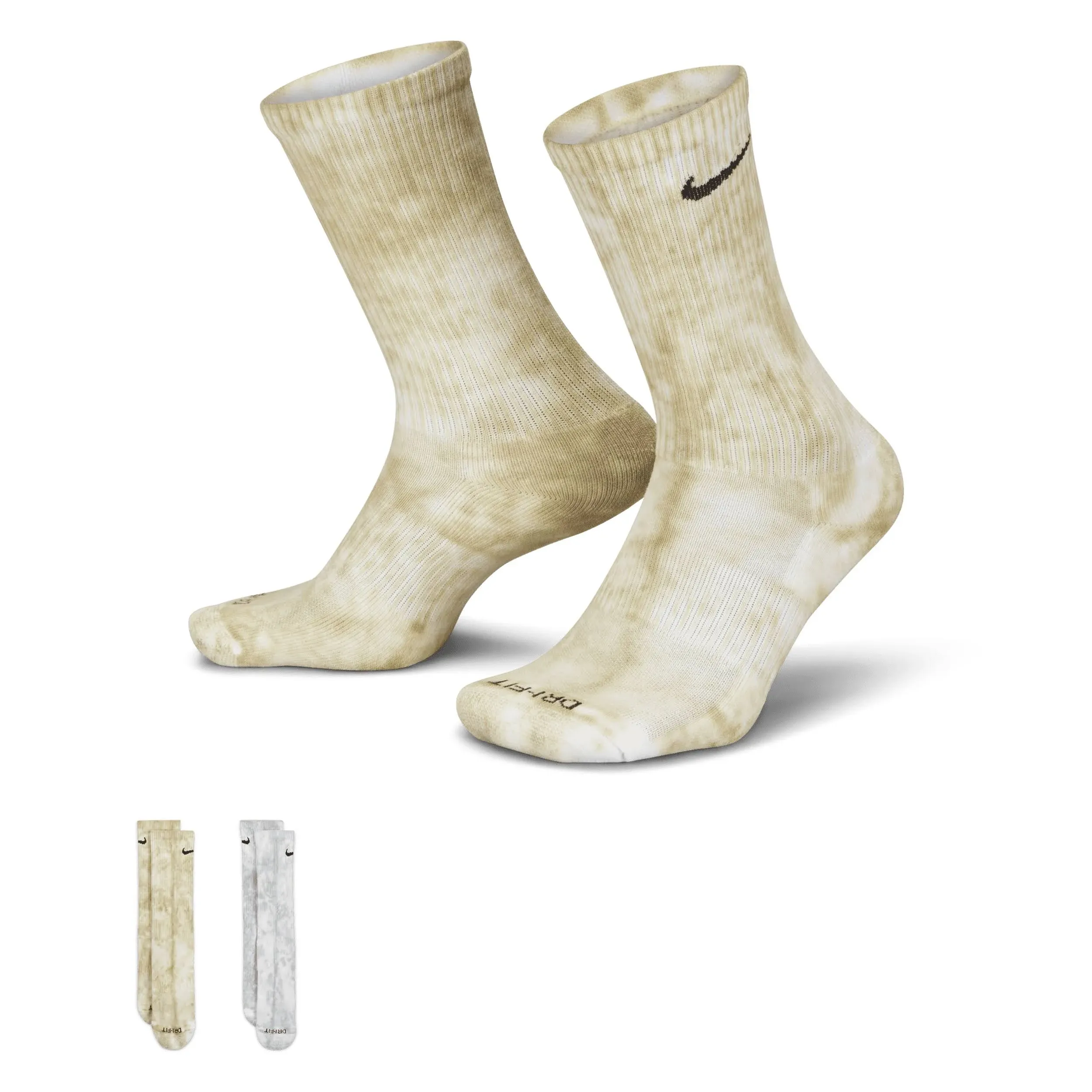 Nike Everyday Plus Cushioned Tie-Dye Crew Socks (2 Pairs)