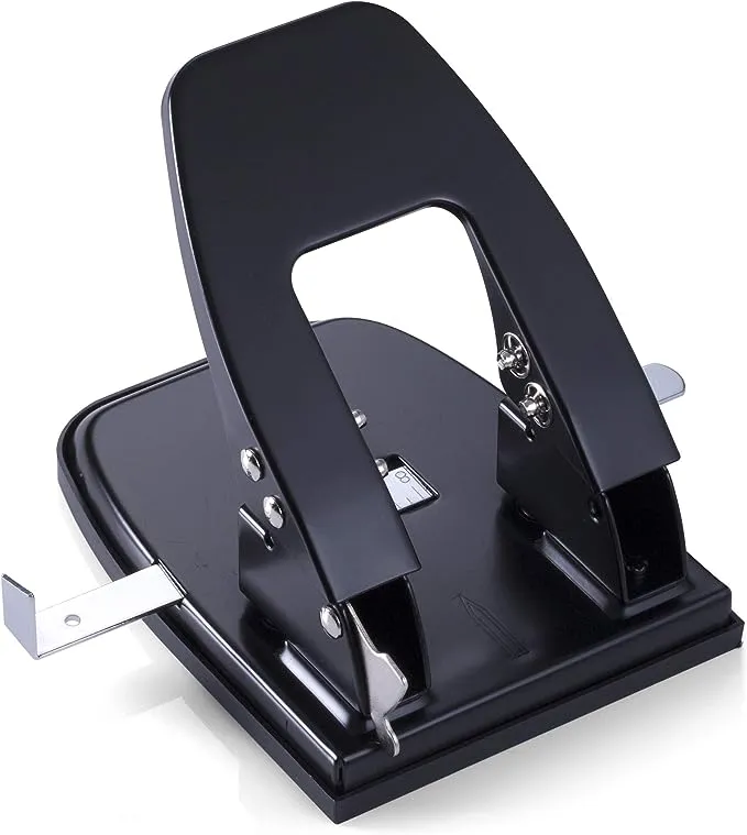 Standard 2 Hole Paper Punch, 30 Sheets Capacity, Black (90079)