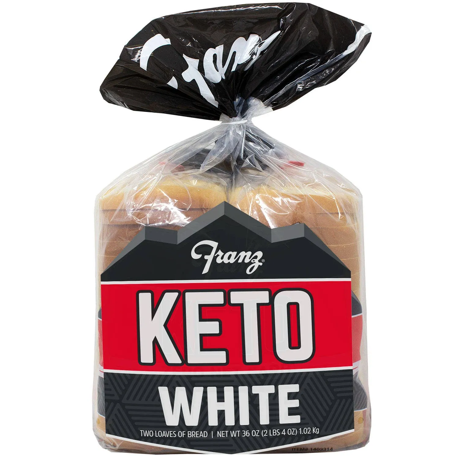 White Keto Bread - Zero NET Carbs - 2 Loaf Pack - Franz