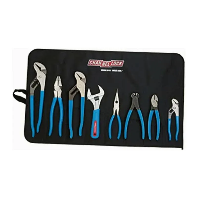 Channellock Tool ROLL-8 8pc Professional Tool Set with Tool Roll