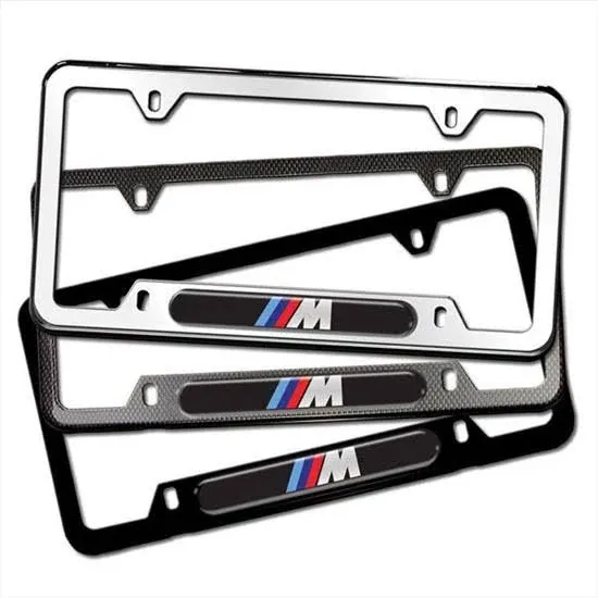 BMW M License Plate Frame Chrome Single 82-12-0-010-40<wbr/>5