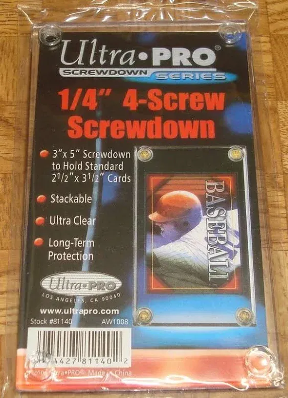 Ultra Pro 4-Screw Screwdown Trading Card Holder Standard Recessed Standard Size