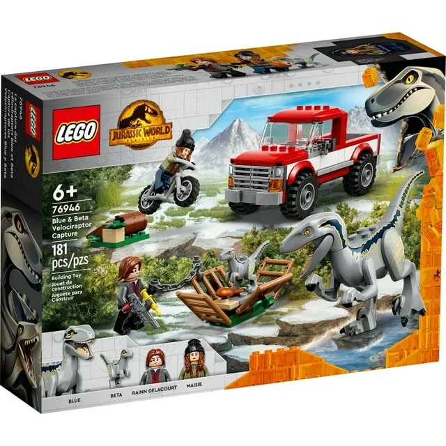 (Lego Jurassic World) 76946 Blue & Beta Velociraptor Capture