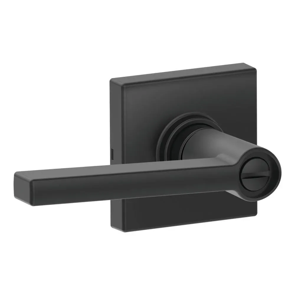 Dexter by Schlage Dexter Solstice-Collins Matte Black Universal Interior Bed/Bath Privacy Door Handle Lowes.com