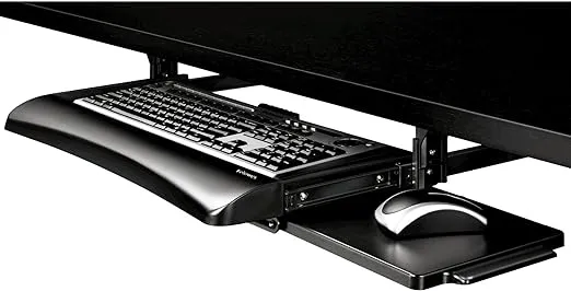 Fellowes Office Suites Underdesk Keyboard Drawer, Black