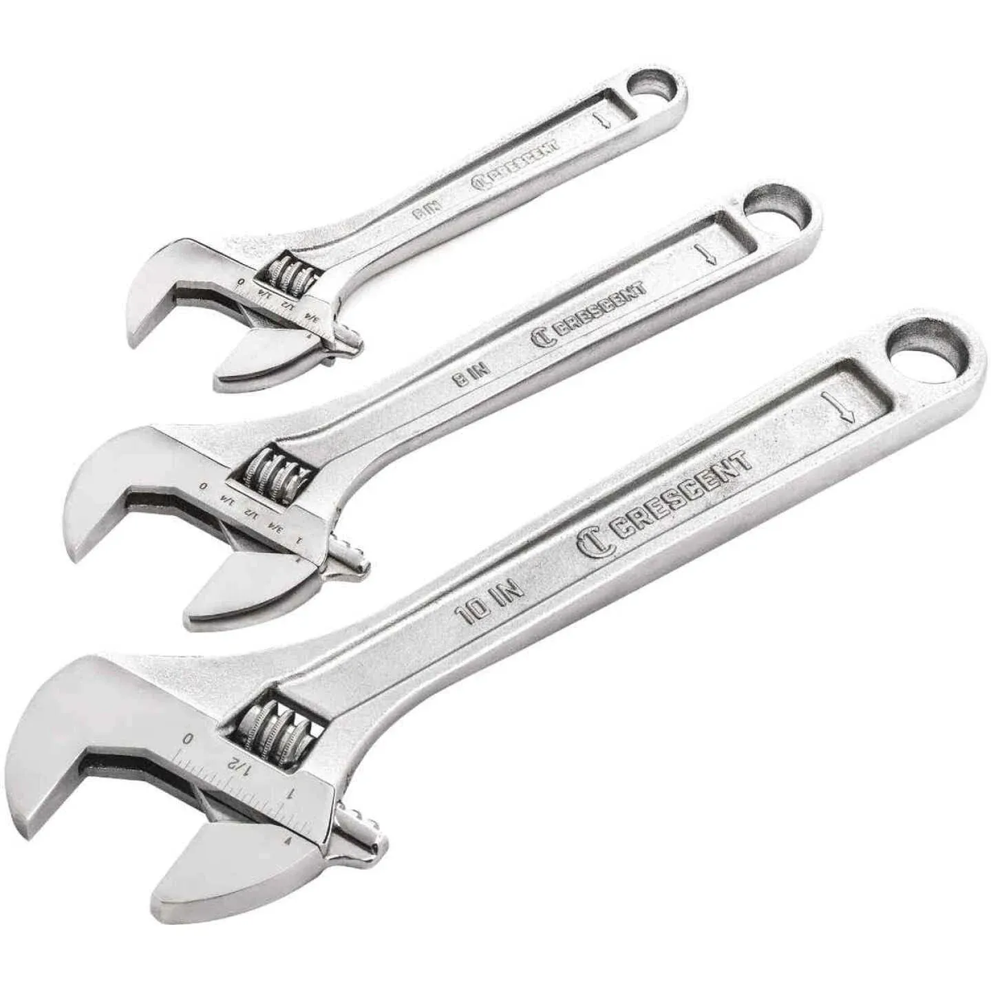 Crescent 3 Pc. Adjustable Wrench Set 6&#034;, 8&#034; &amp; 10&#034; - AC3PC