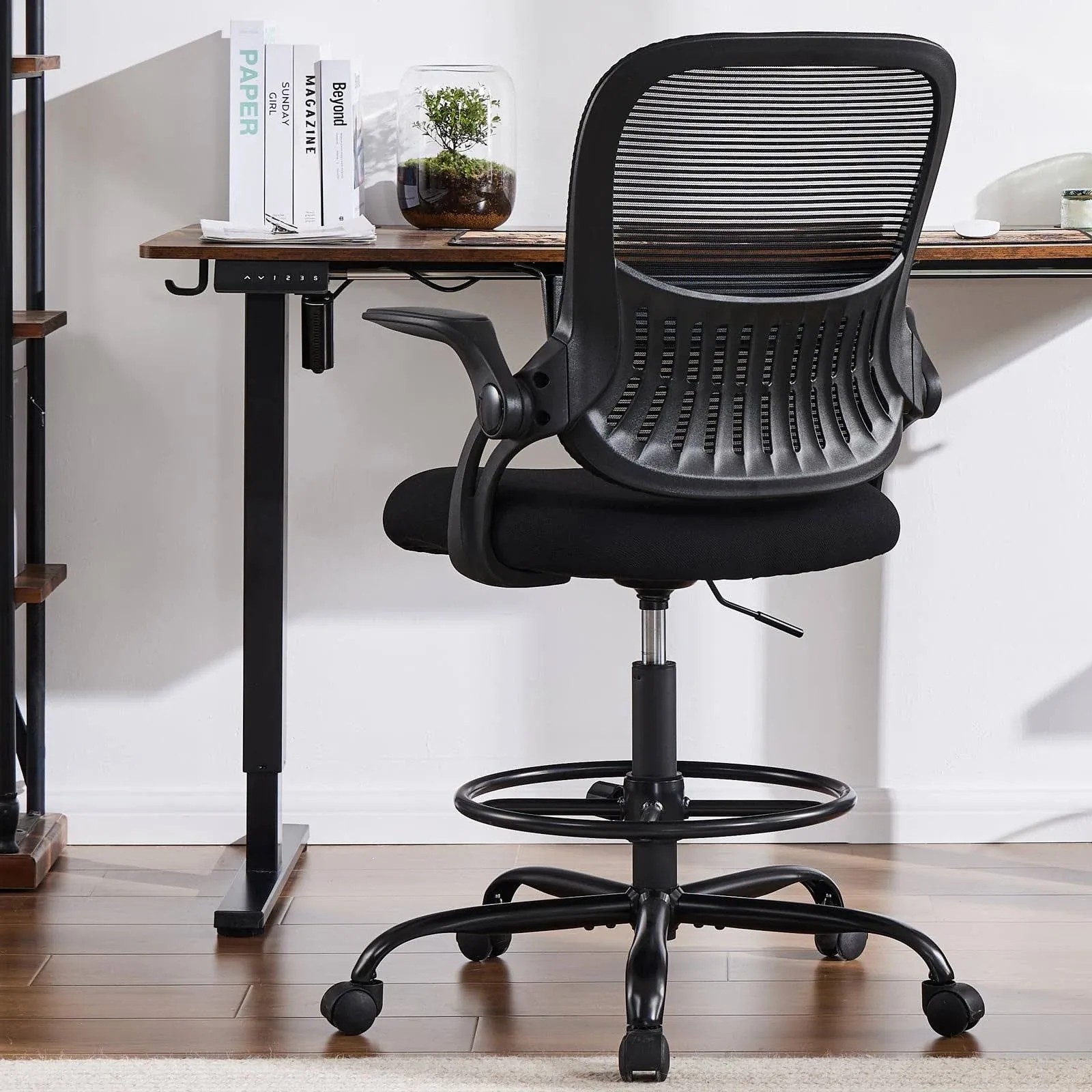 Drafting Chair, Tall Office Chair, Standing Desk Chair, Tall Desk Chair, High...