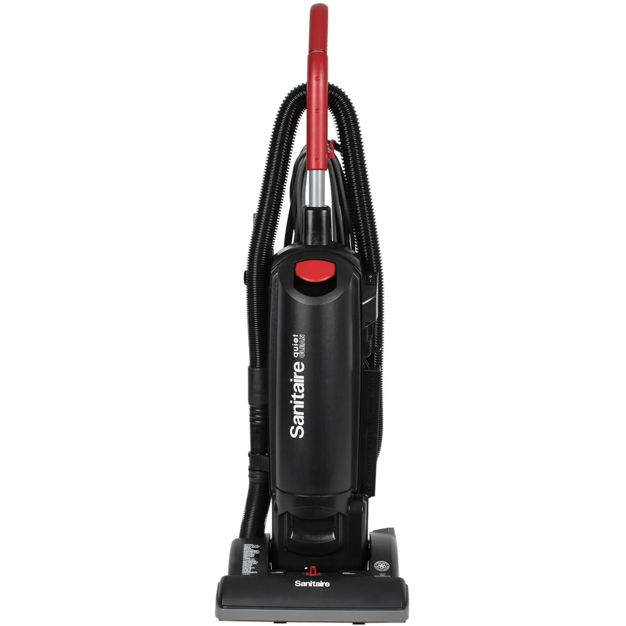 Sanitaire Force QuietClean Black Bagged Upright Vacuum, 17 Pound