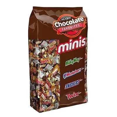 MARS M&M'S Milk Chocolate, M&M'S Peanut, SNICKERS, TWIX & MILKY WAY Individually Wrapped Bulk Variety Pack Chocolate Candy Assortment, 45.45 oz, 90 Pieces Bag