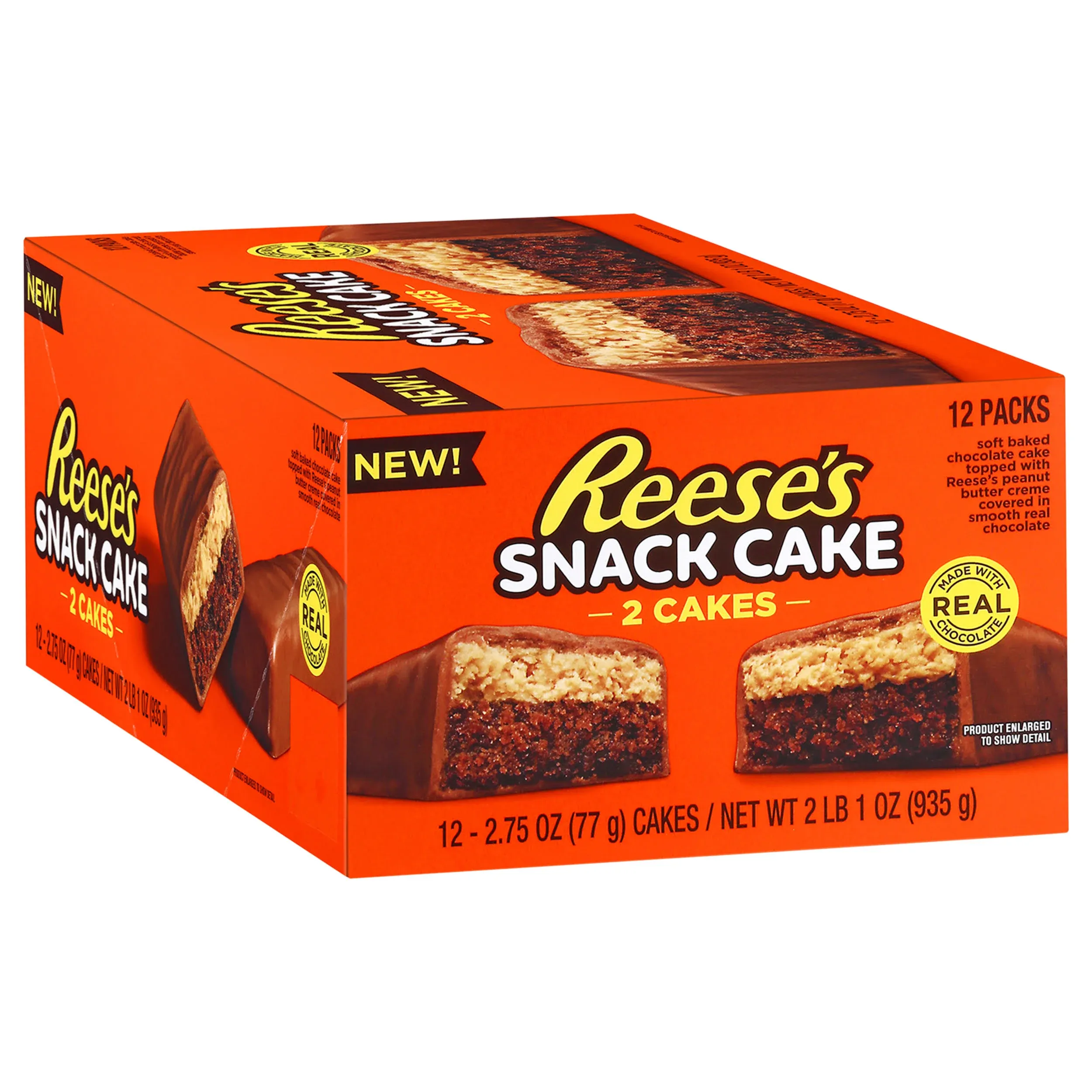 Reese's Snack Cake, 12 Packs - 12 pack, 2.75 oz cakes