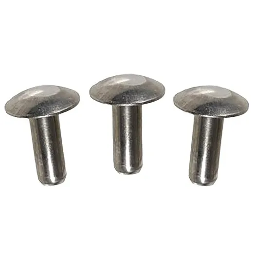 Metal Magery 3/16" Diameter x 3/8" Length Solid Aluminum Brazier Head Rivets ...