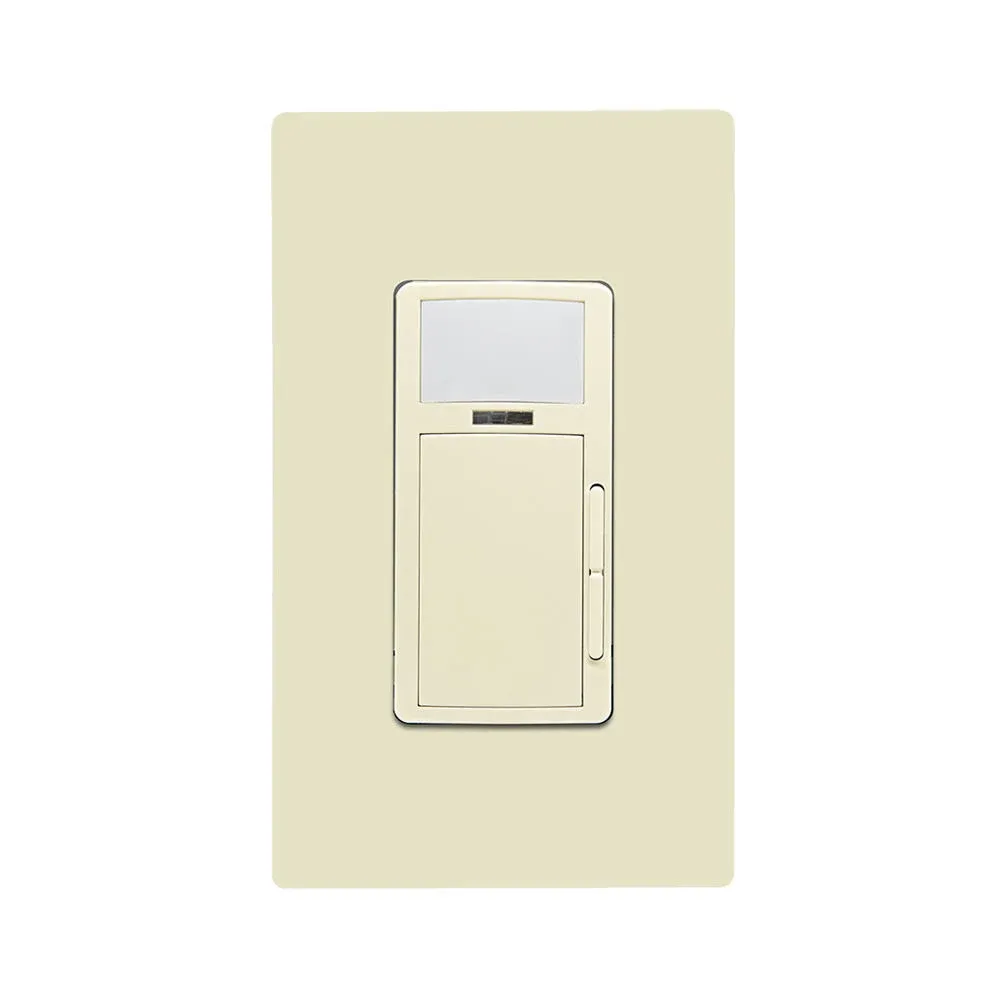 Leviton ODD10-IDI Wallbox, PIR 0-10V Dimming, 10A, 120-277VAC, Configurable with The Smart Sensor App, Ivory