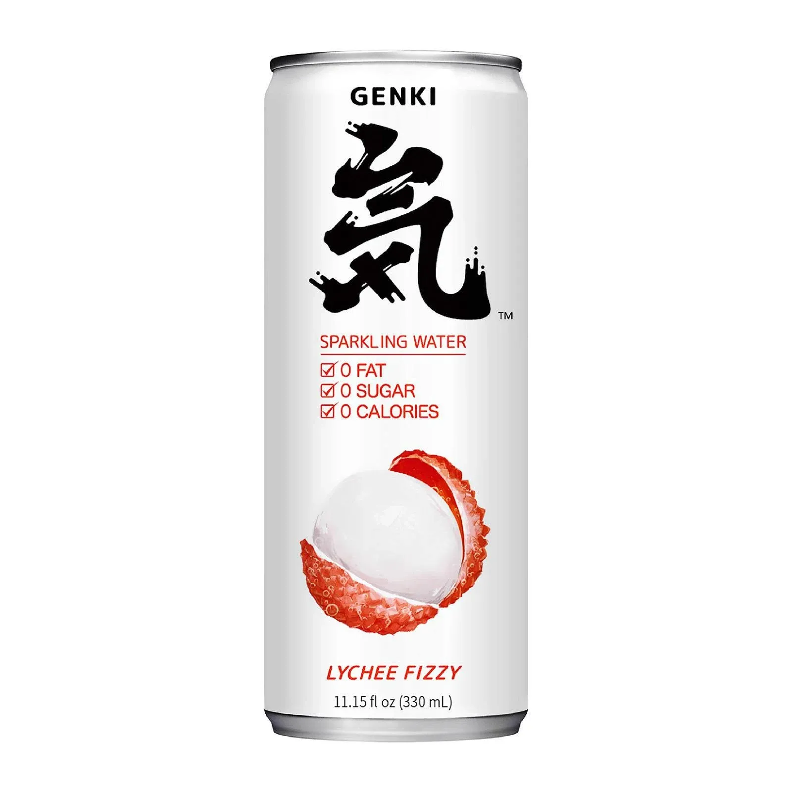 Genki Forest Lychee Fizzee Sparkling Water 11.15oz Can