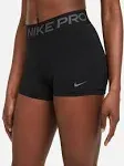 Nike Pro 365 3in Women&#039;s Shorts, Black Gray, Large