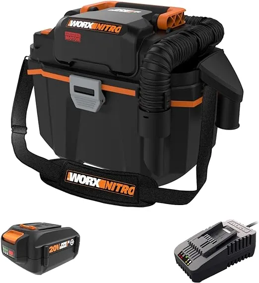 Worx Nitro WX031L 20V 2.1 Gal Cordless Wet/Dry Vacuum Black