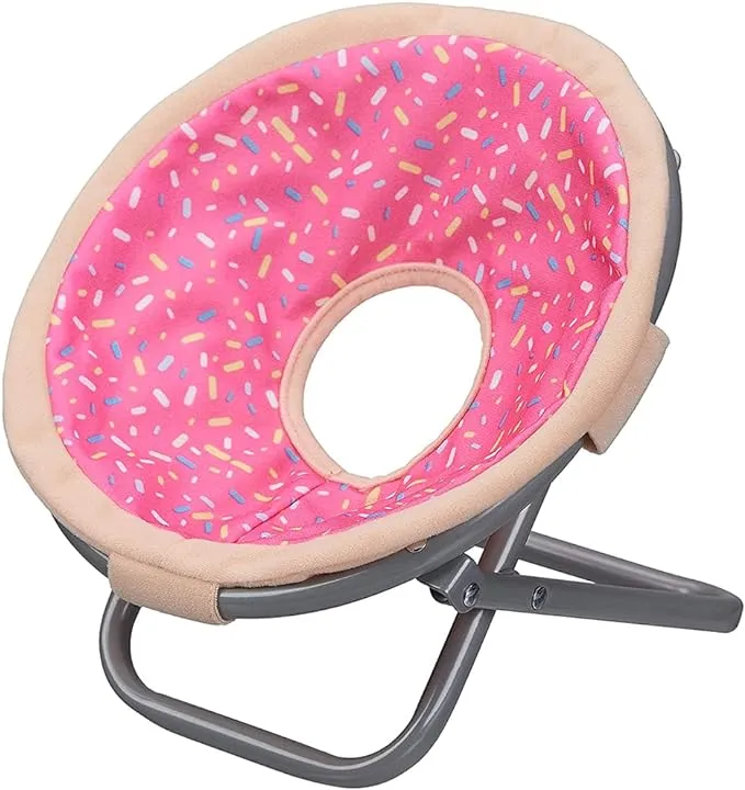 My Life As A Donut Saucer Chair for 18" Dolls (Doll not Included)