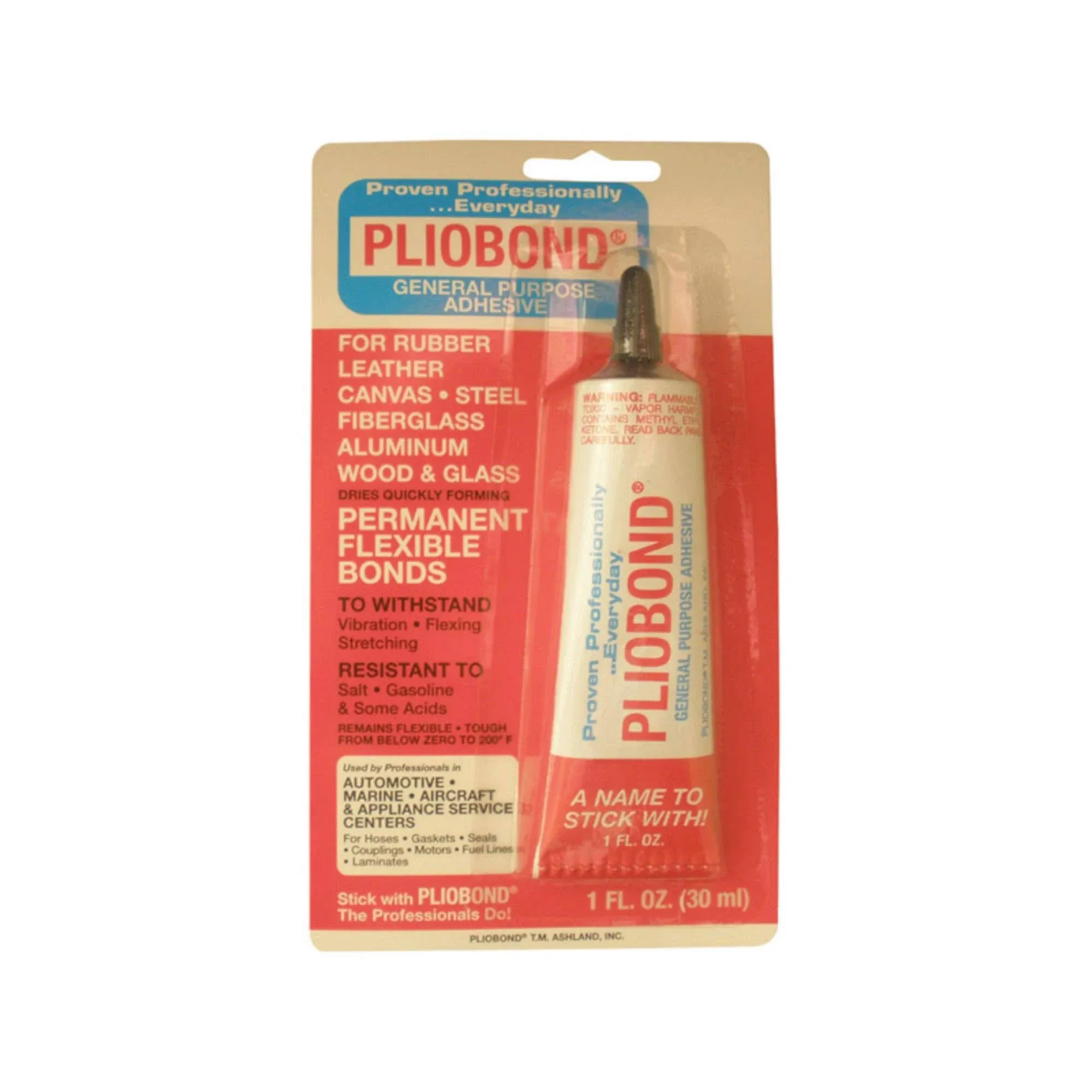 RUSCOE P141 1oz Pliobond Adhesive, Amber