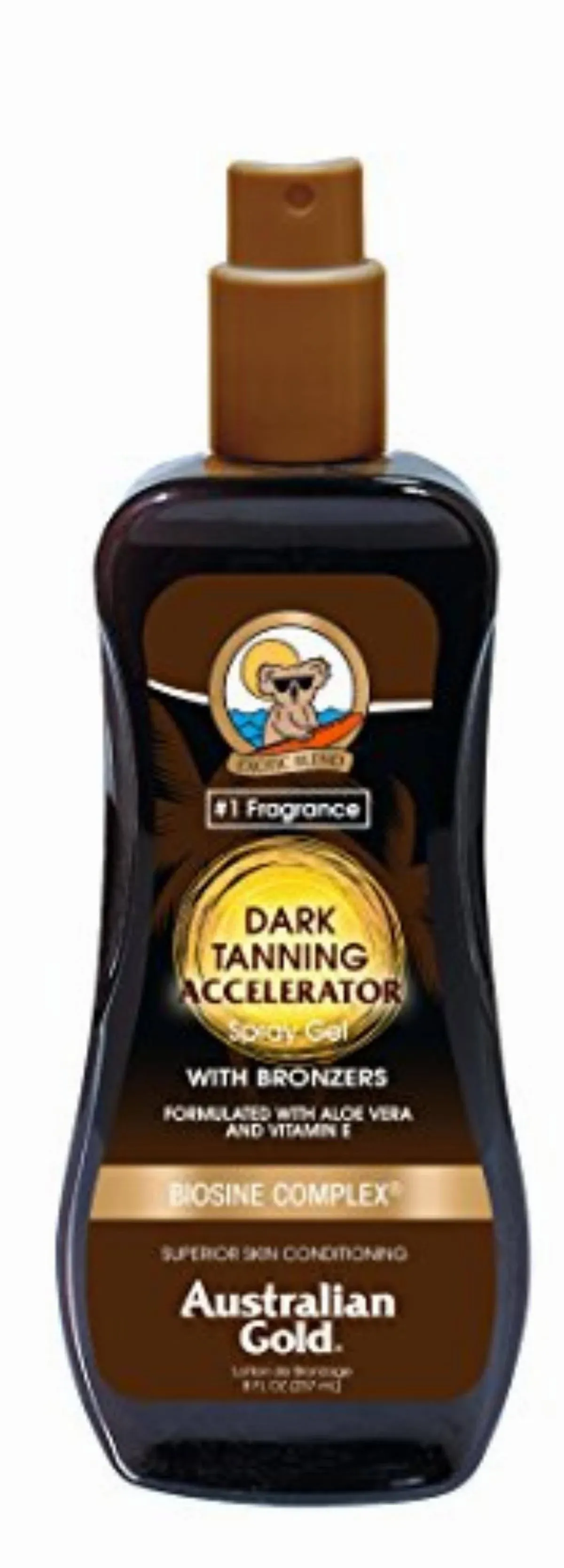 Australian Gold Dark Tanning Accelerator Spray Gel with Bronzer