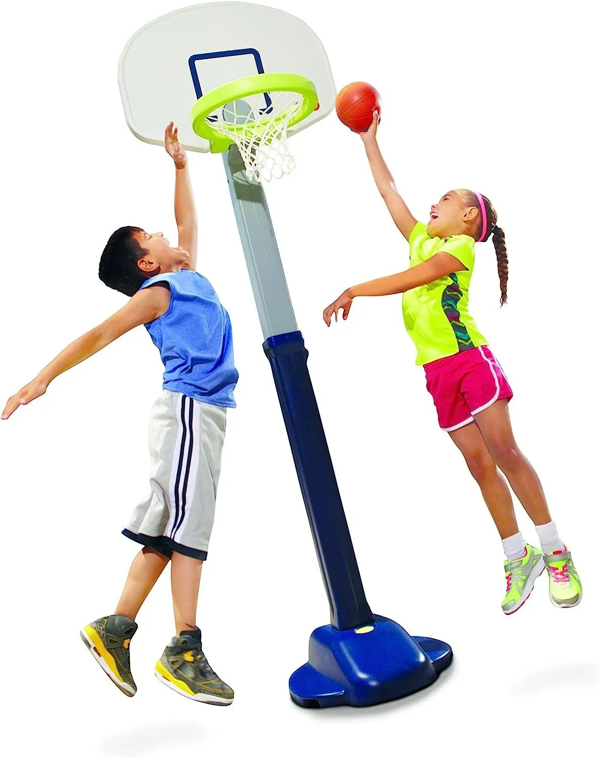 Little Tikes Adjust and Jam Pro Basketball Set Blue