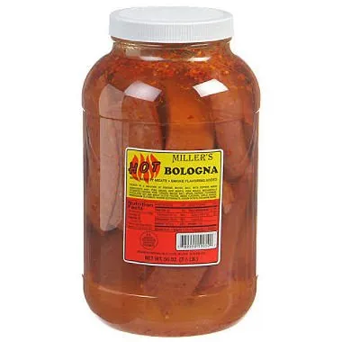 Miller&#039;s Hot Bologna - 56 oz. jar