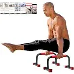 Rubberbanditz Parallette Parallel Bars & Dip Station At Home Gym Workout Equipment