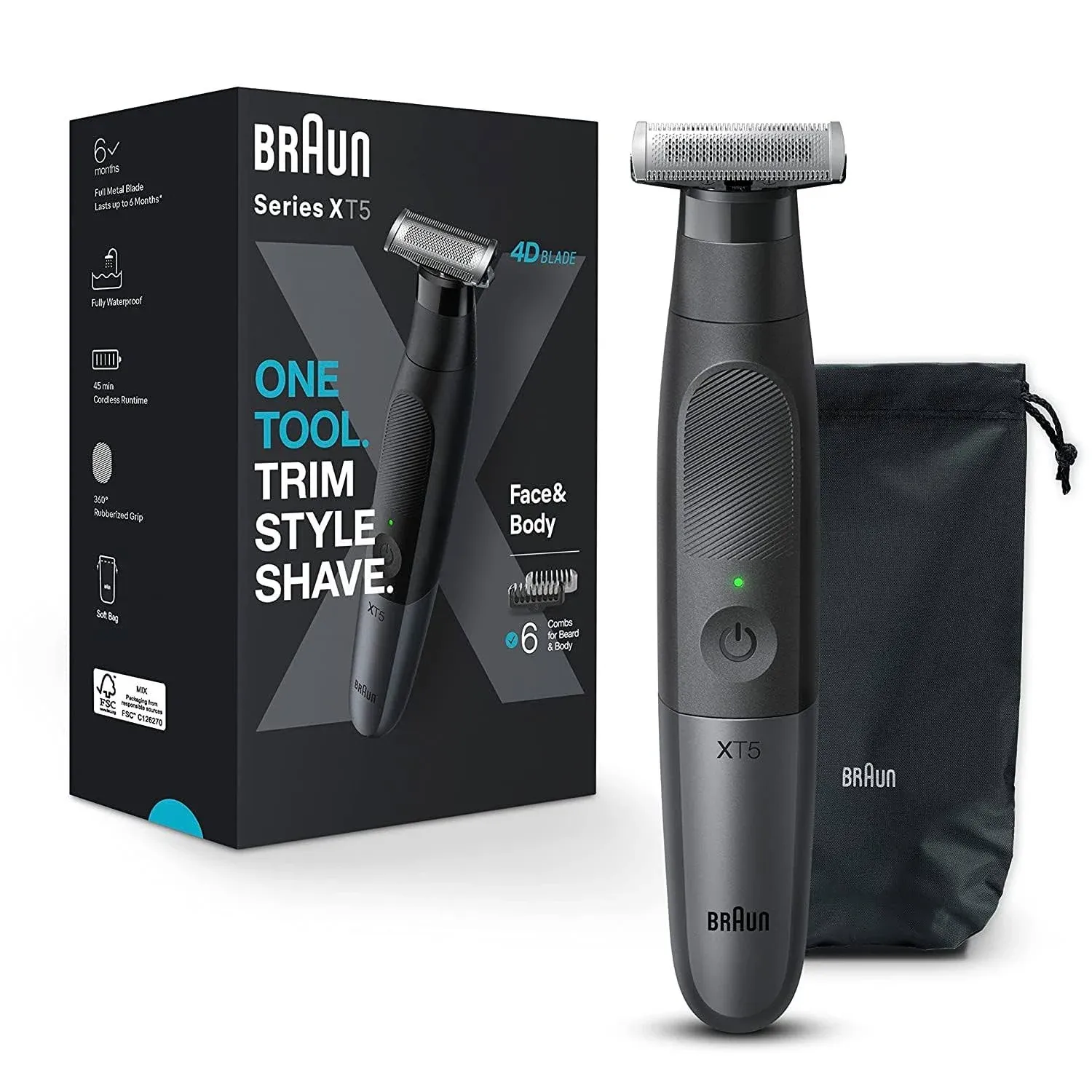 Braun XT5200 Series XT5🪒Beard Trimmer, Electric Razor for Men