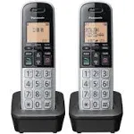 Panasonic 1.6" Amber Dial DECT 6.0 Cordless Phone (2 Handsets) KX-TGB812S