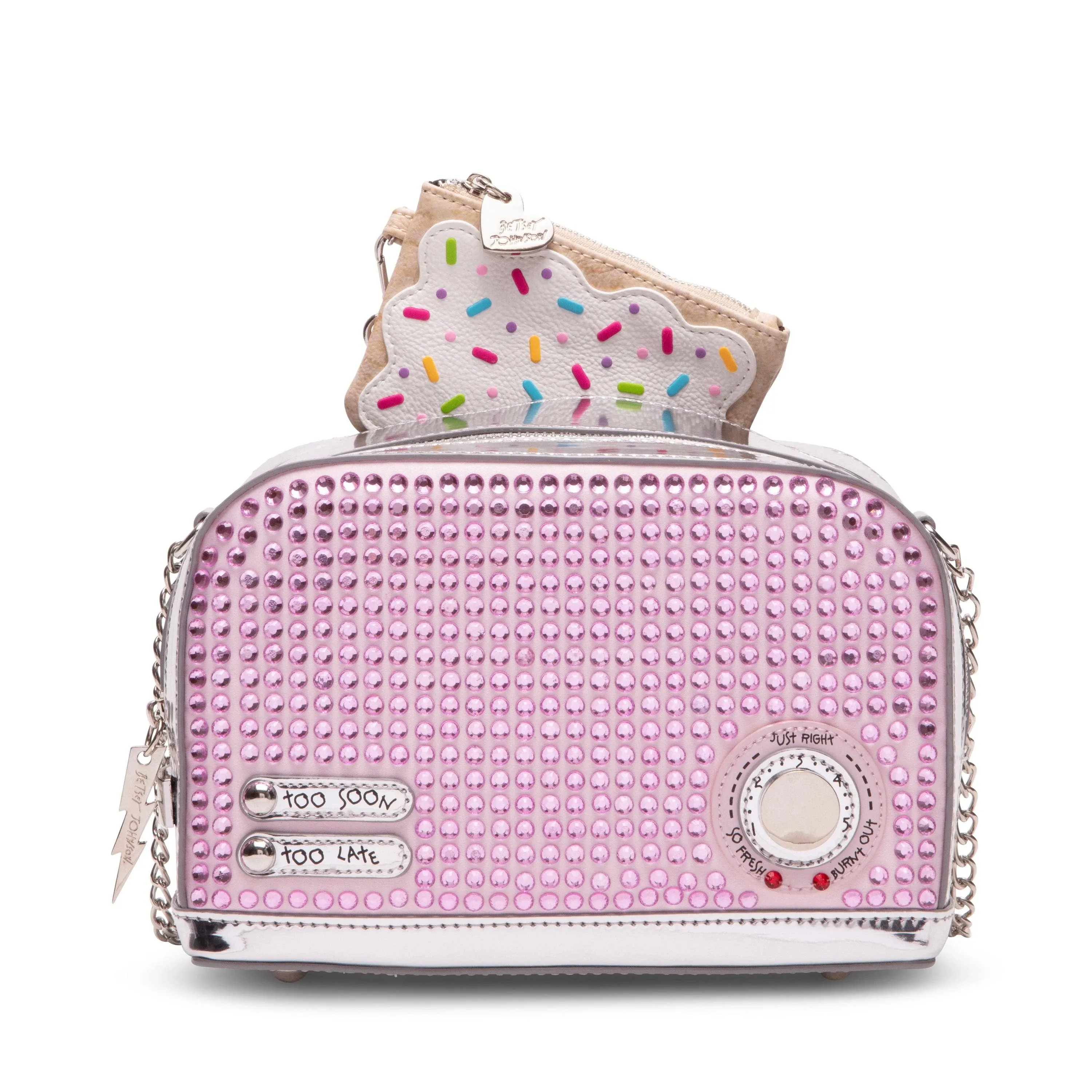 Betsey Johnson Let's Get Toasted Crossbody - Pink